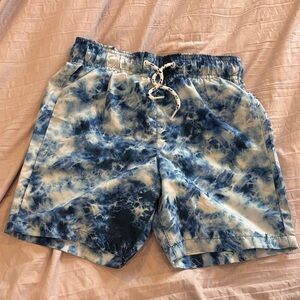 Tony Hawk Blue Tie-Dye Kids Swim Trunks. Size 8
